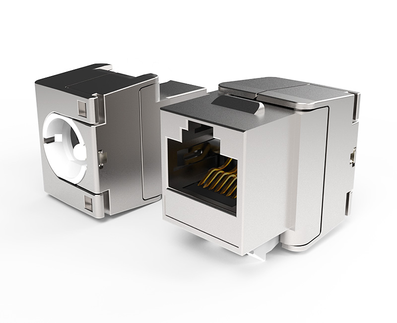 Enmane ultra-short toolless FTP Keystone Jack, Self-terminating-no tool required