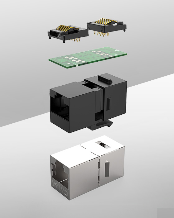 Shielded RJ45 Keystone Coupler