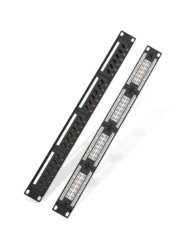 1U 24 Ports Network Patch Panel