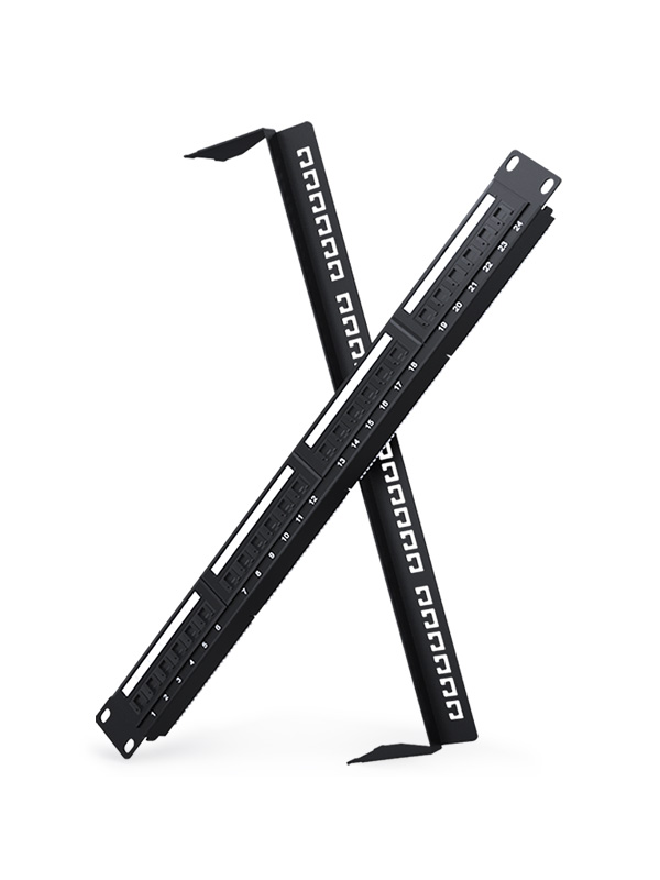 1U 24 Ports Network Patch Panel