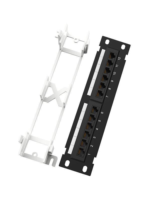 1U 12 Ports Network Patch Panel