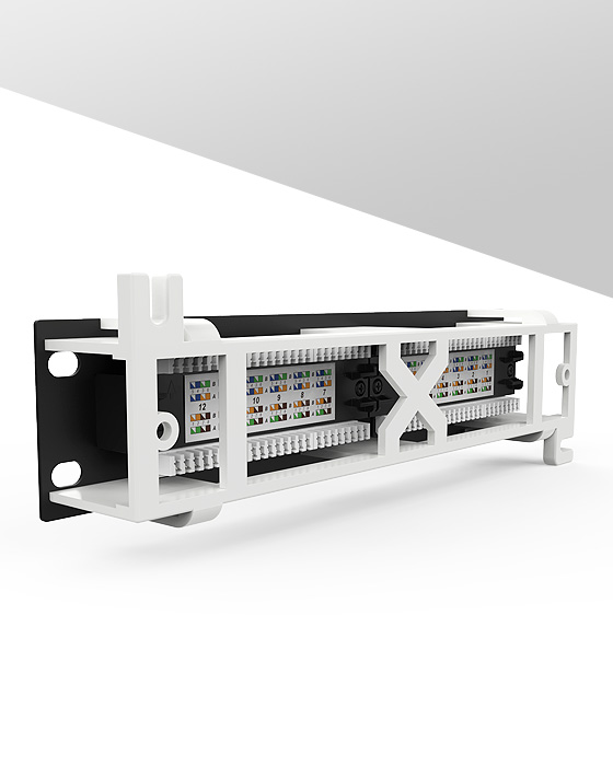 1U 12 Ports Network Patch Panel