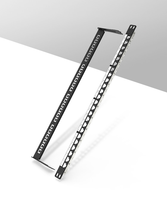 0.5U24口-屏蔽網(wǎng)絡空配架