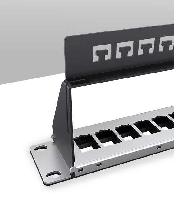 1U24口-屏蔽網絡空配架