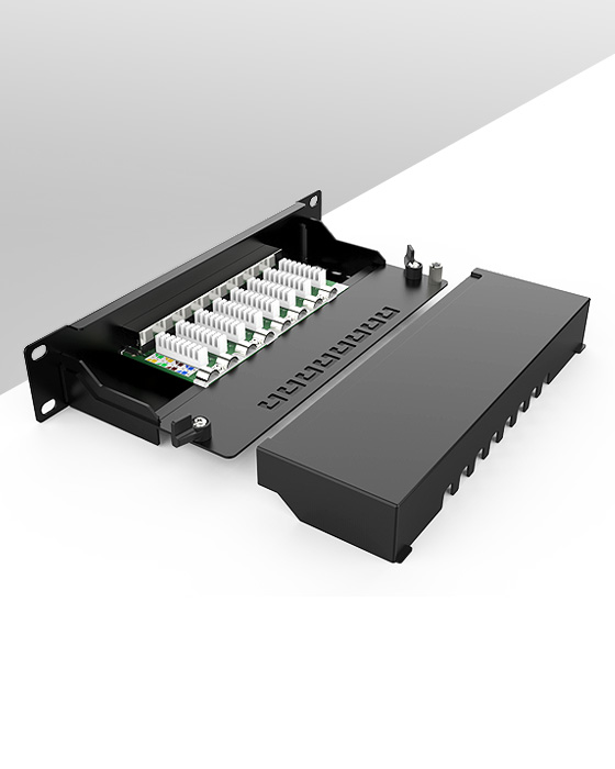 1U8口-防塵網(wǎng)絡(luò)配線架