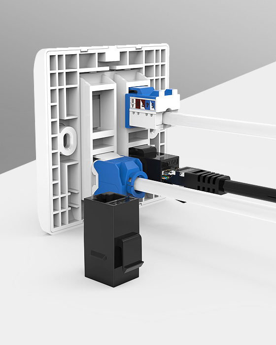 Network RJ45 Faceplate
