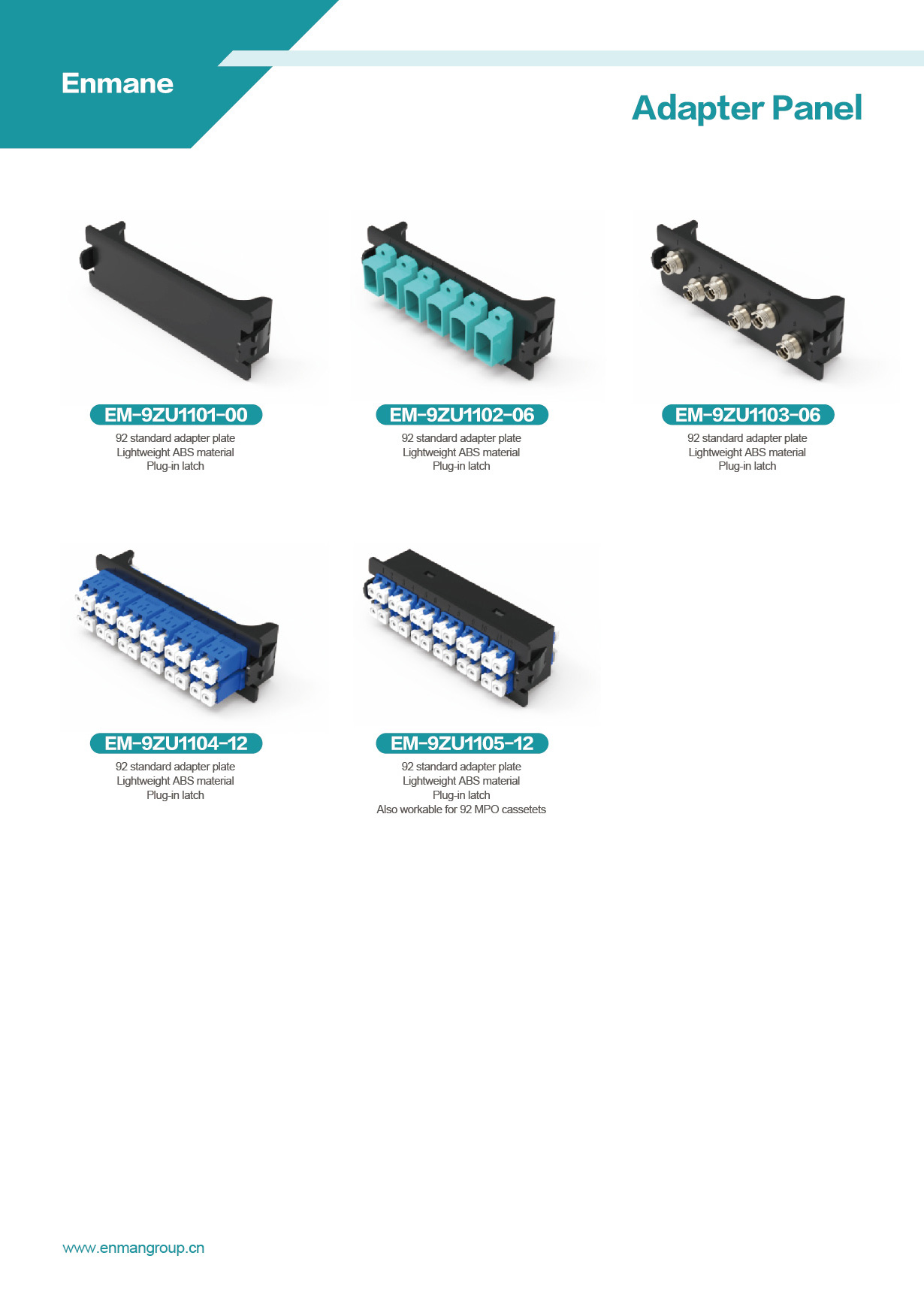Fiber Optic Adapter Panel