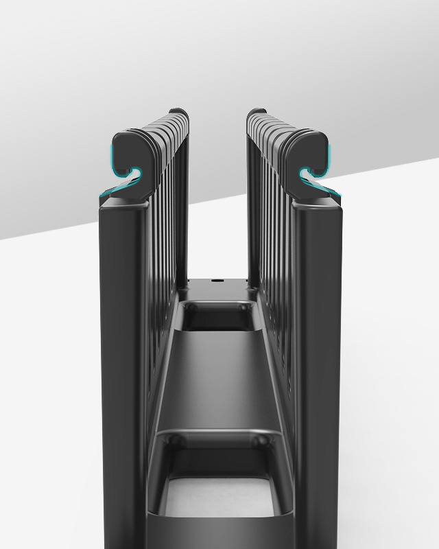 1U24口-塑料理線架