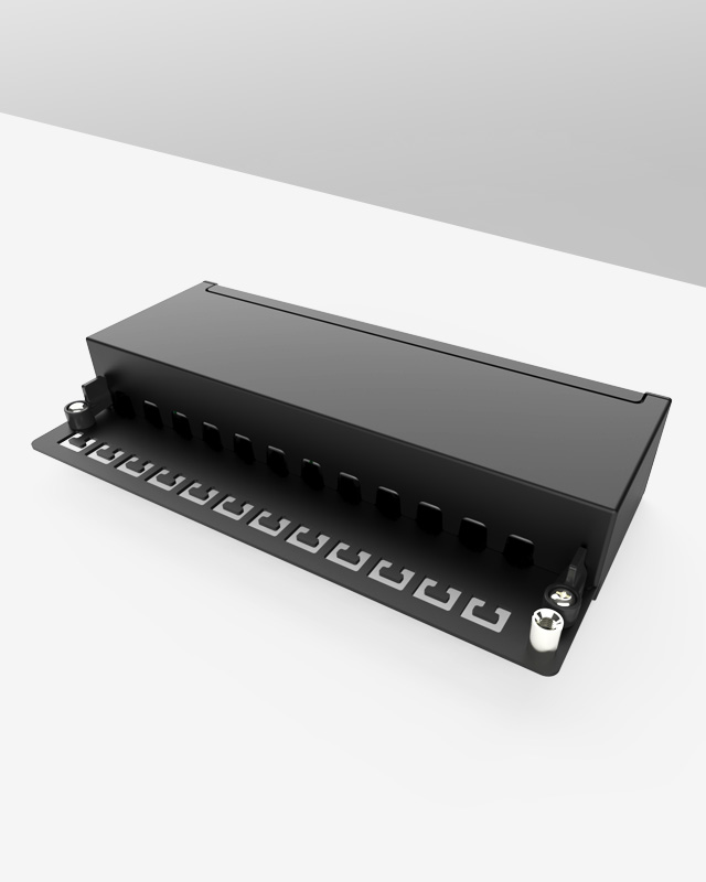 1U12口-防塵網(wǎng)絡(luò)配線架