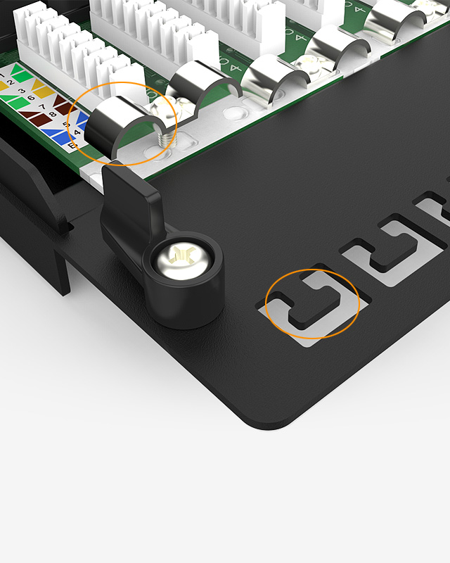 1U8口-防塵網(wǎng)絡(luò)配線架