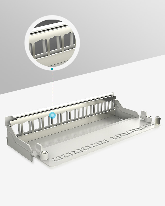 1U12口-屏蔽網絡空配架