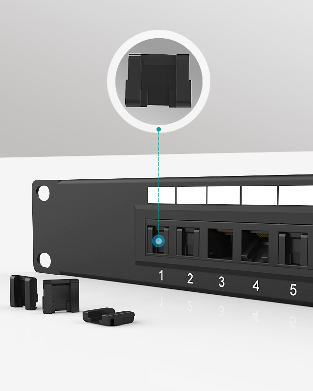 1U16口-防塵網(wǎng)絡(luò)配線架